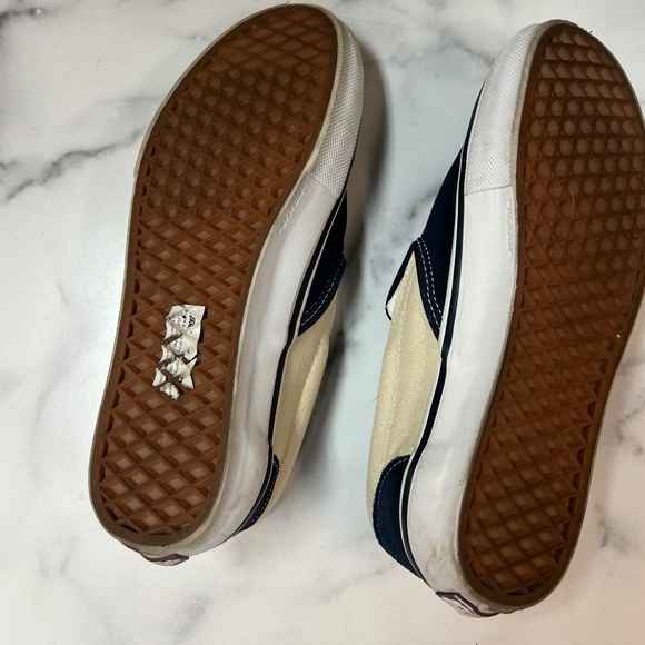 Vans Skater Slip-On Dress Blues/Turtledove PopCush Blue Suede/Cream Canvas main image 5